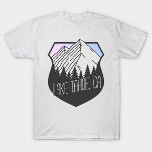 Lake Tahoe, California Mountain Crest Sunset T-Shirt